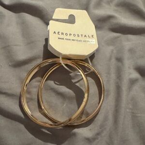 Aeropostale Shiny Gold Bangles